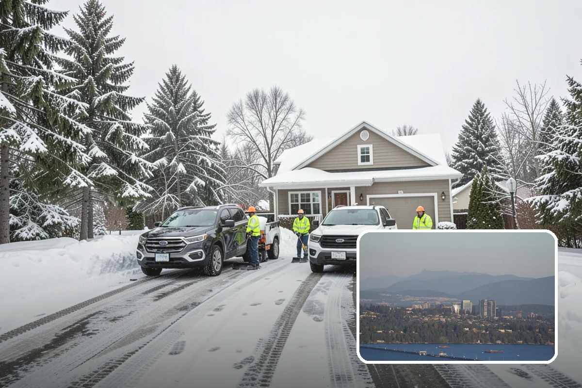 Hospital Snow Removal in Medina, King County, WA - Ambulance bays and ER entrances cleared first