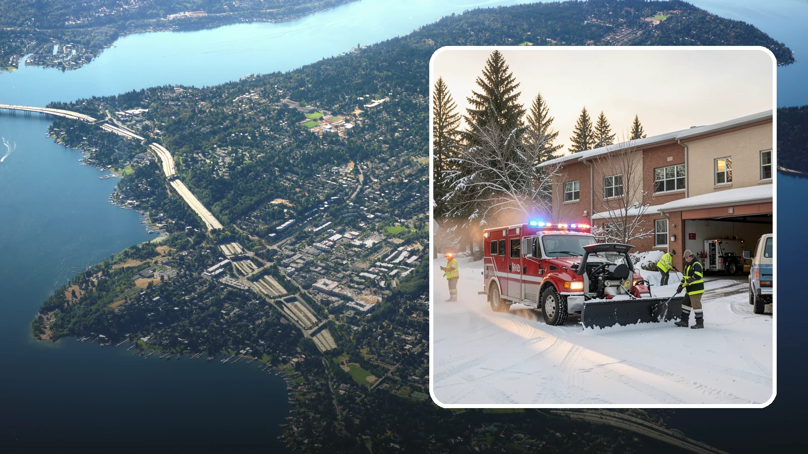 Hospital Snow Removal in Mercer Island, King County, WA - At a hospital, a cleared ambulance bay and a safe patient walkway are life-safety essentials, so we treat every route as...