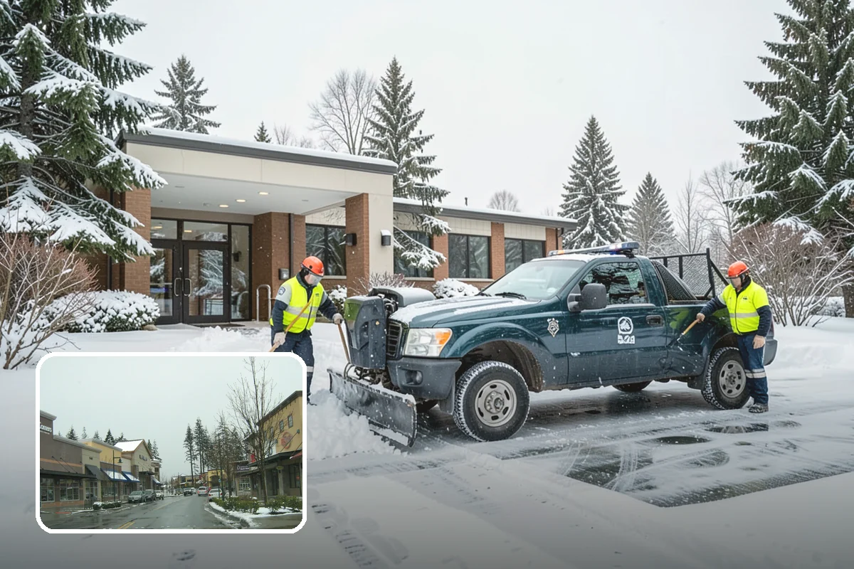 Hospital Snow Removal in Mill Creek, Snohomish County, WA - Ambulance bays and ER entrances cleared first