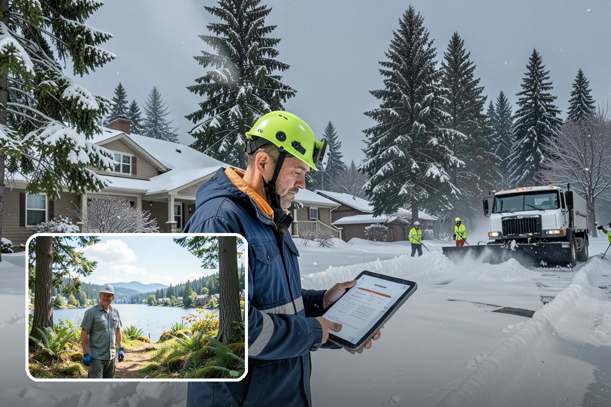 Hospital Snow Removal in Milton, King County, WA - Ambulance bays and ER entrances cleared first