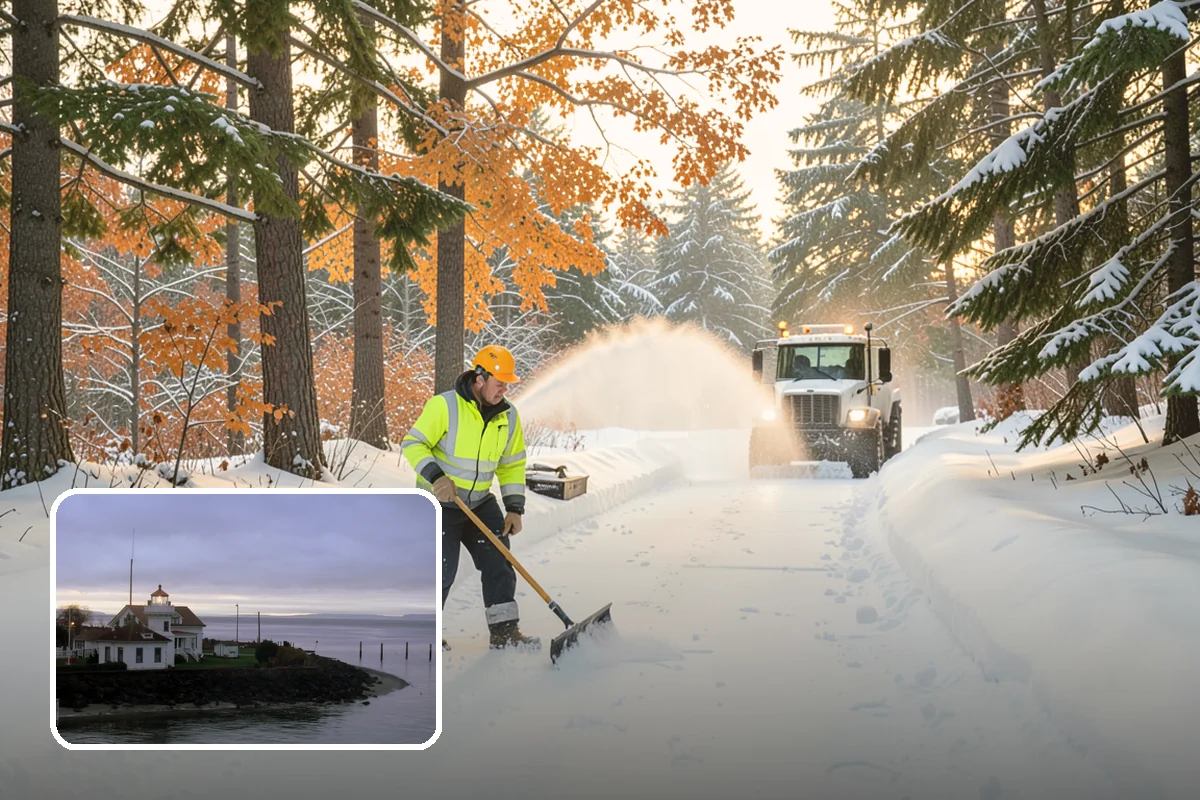 Hospital Snow Removal in Mukilteo, Snohomish County, WA - Ambulance bays and ER entrances cleared first