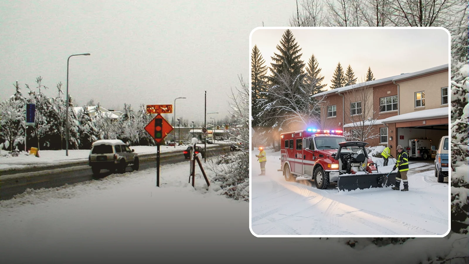 Hospital Snow Removal in Newcastle, King County, WA - At a hospital, a cleared ambulance bay and a safe patient walkway are life-safety essentials, so we treat every route as...