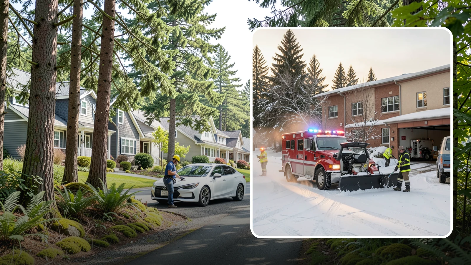Hospital Snow Removal in Normandy Park, King County, WA - At a hospital, a cleared ambulance bay and a safe patient walkway are life-safety essentials, so we treat every route as...