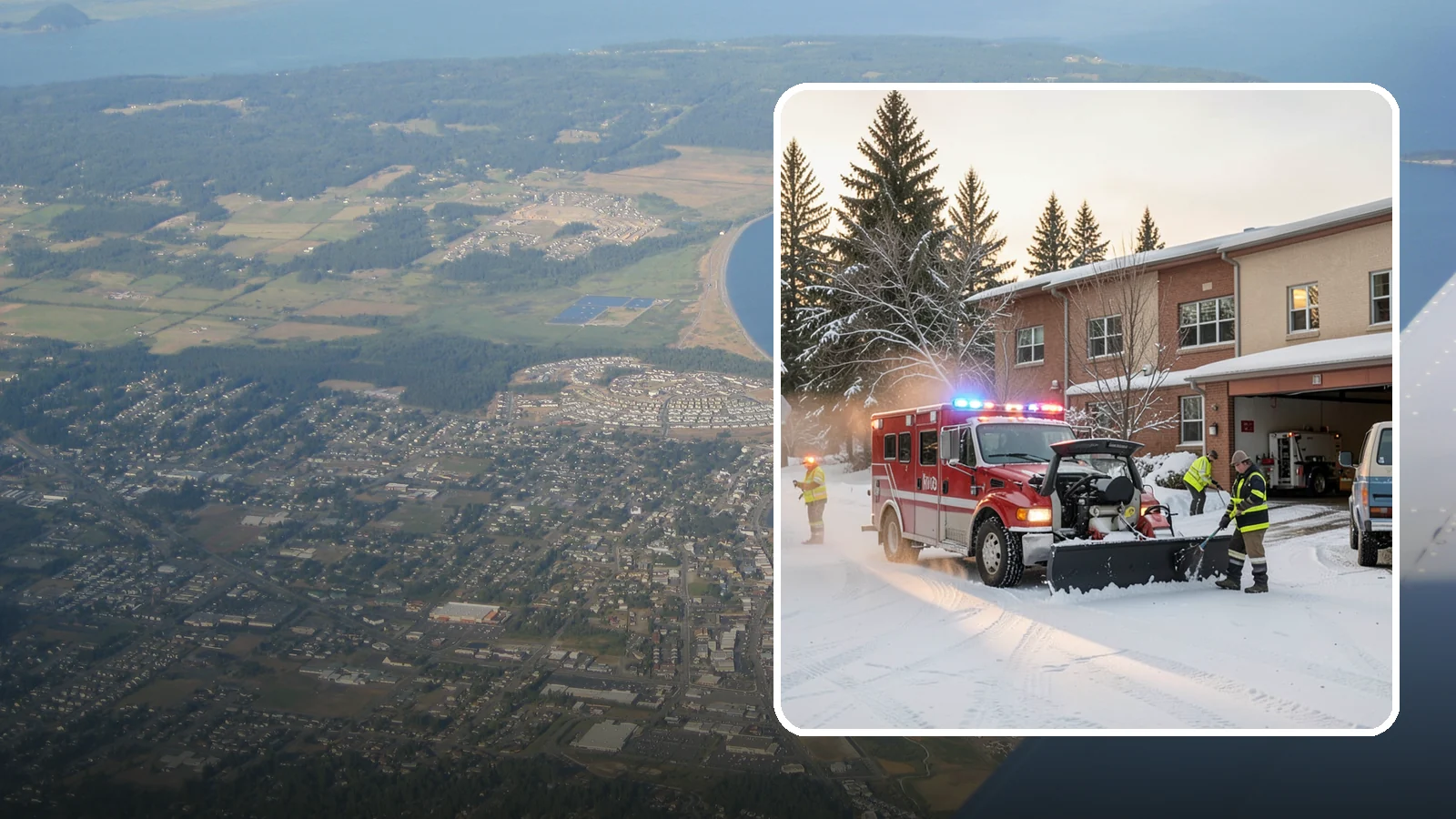 Hospital Snow Removal in Oak Harbor, Island County, WA - At a hospital, a cleared ambulance bay and a safe patient walkway are life-safety essentials, so we treat every route as...