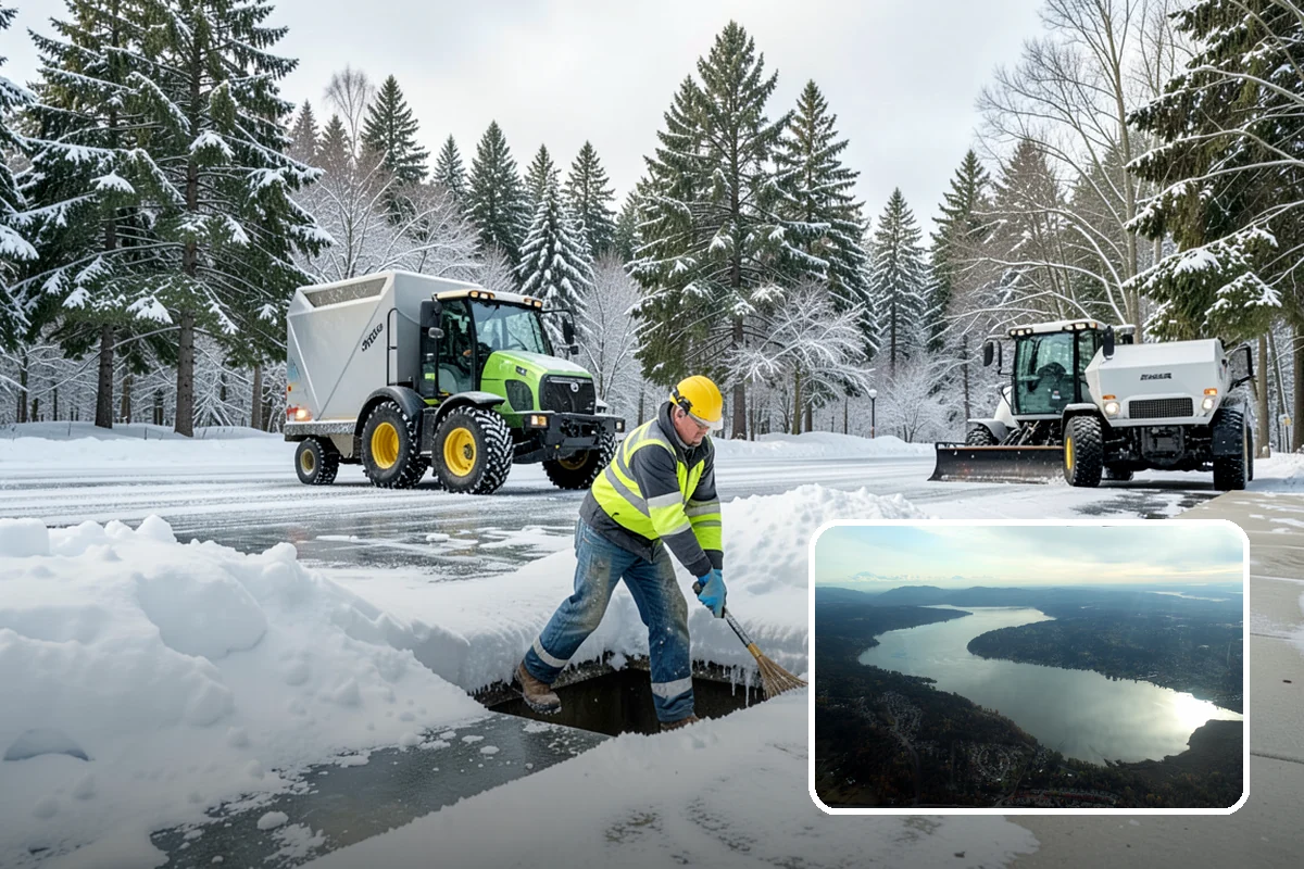 Hospital Snow Removal in Sammamish, King County, WA - Ambulance bays and ER entrances cleared first