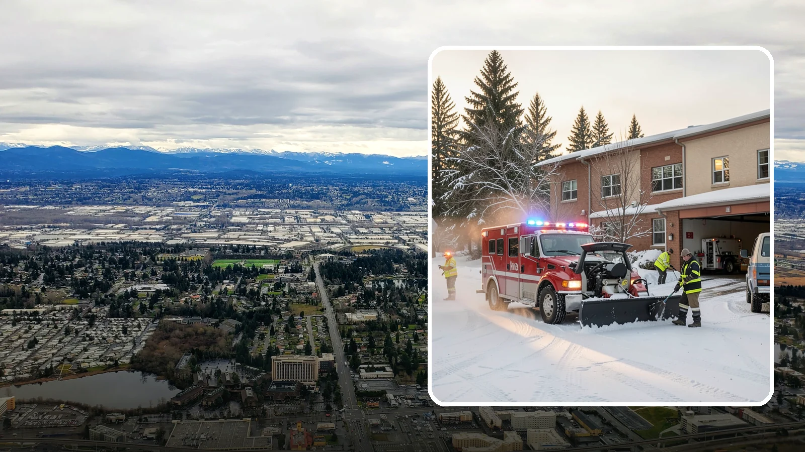 Hospital Snow Removal in SeaTac, King County, WA - At a hospital, a cleared ambulance bay and a safe patient walkway are life-safety essentials, so we treat every route as...