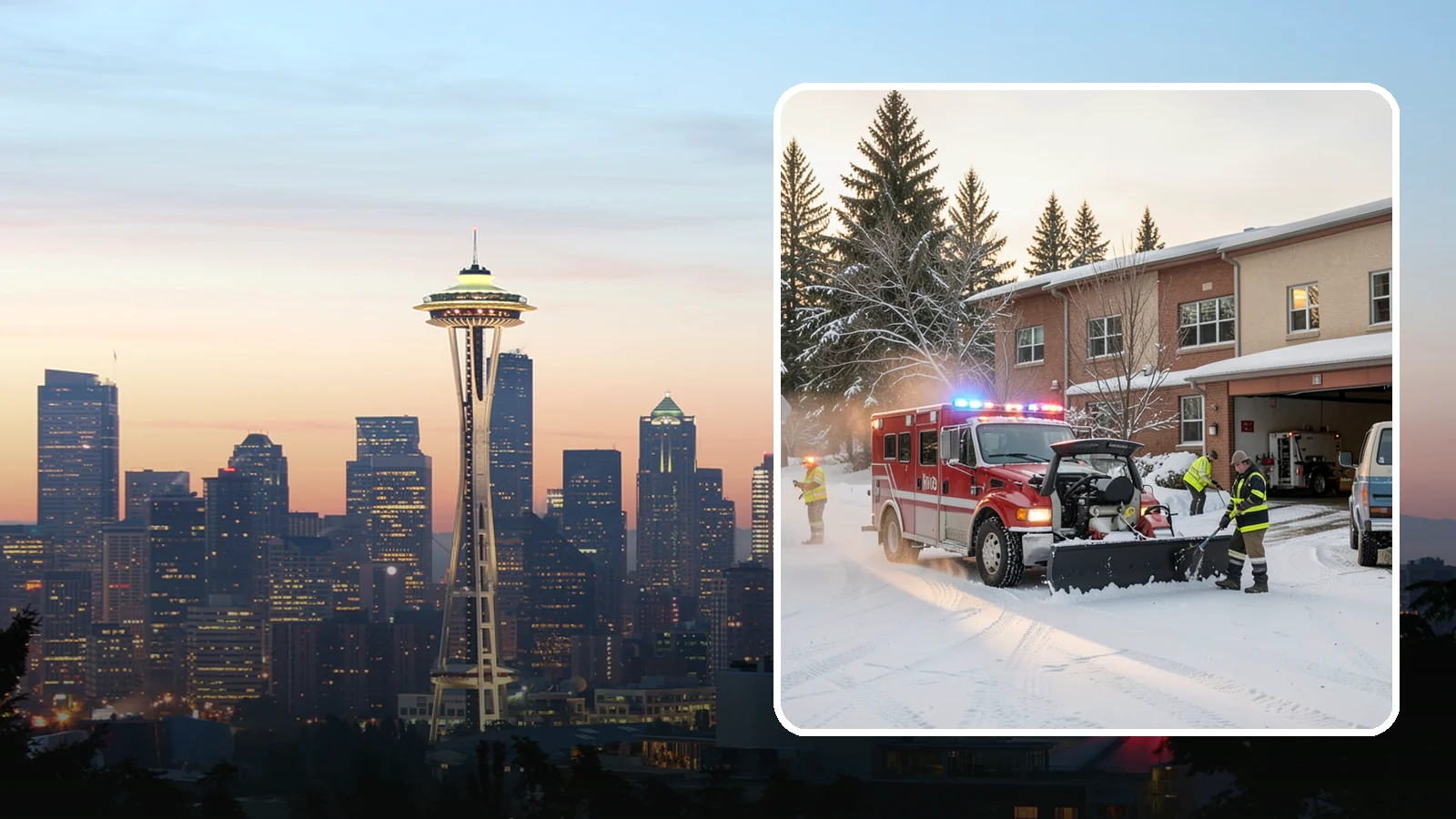 Hospital Snow Removal in Seattle, King County, WA - At a hospital, a cleared ambulance bay and a safe patient walkway are life-safety essentials, so we treat every route as...