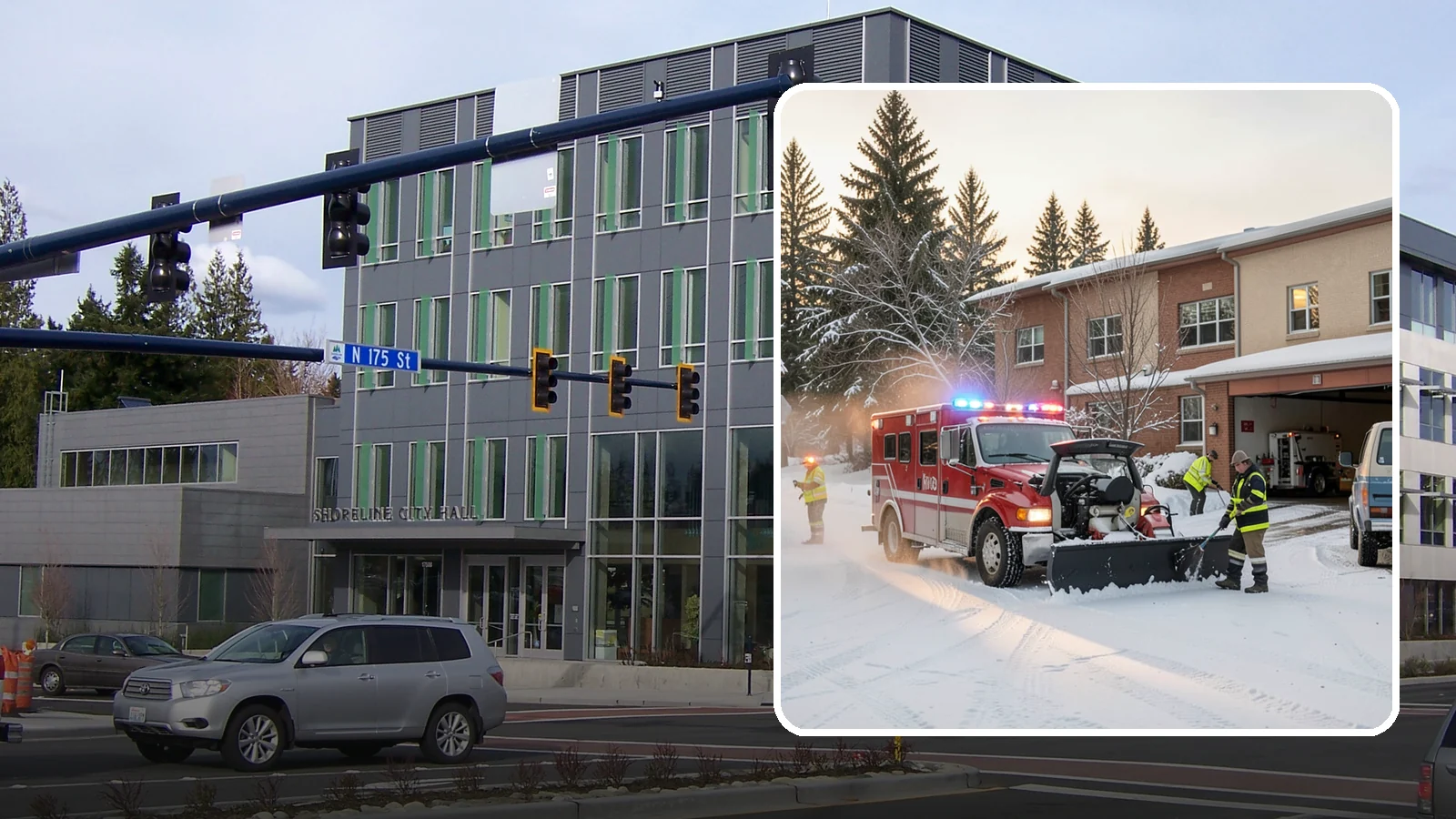 Hospital Snow Removal in Shoreline, King County, WA - At a hospital, a cleared ambulance bay and a safe patient walkway are life-safety essentials, so we treat every route as...