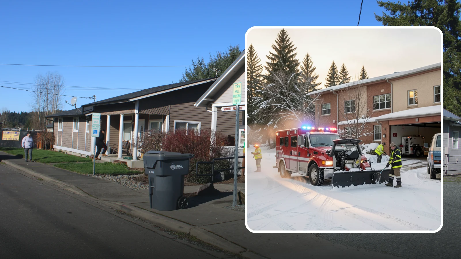 Hospital Snow Removal in South Prairie, Pierce County, WA - At a hospital, a cleared ambulance bay and a safe patient walkway are life-safety essentials, so we treat every route as...