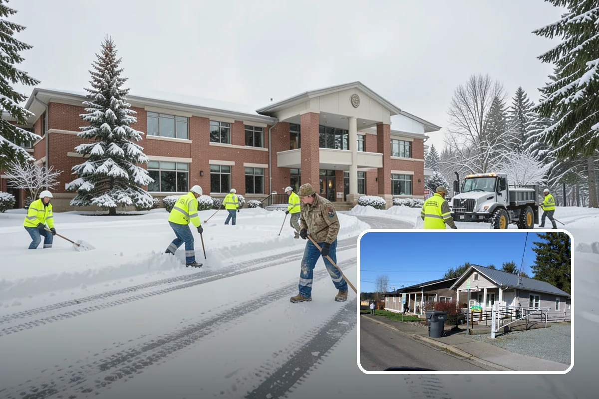 Hospital Snow Removal in South Prairie, Pierce County, WA - Ambulance bays and ER entrances cleared first