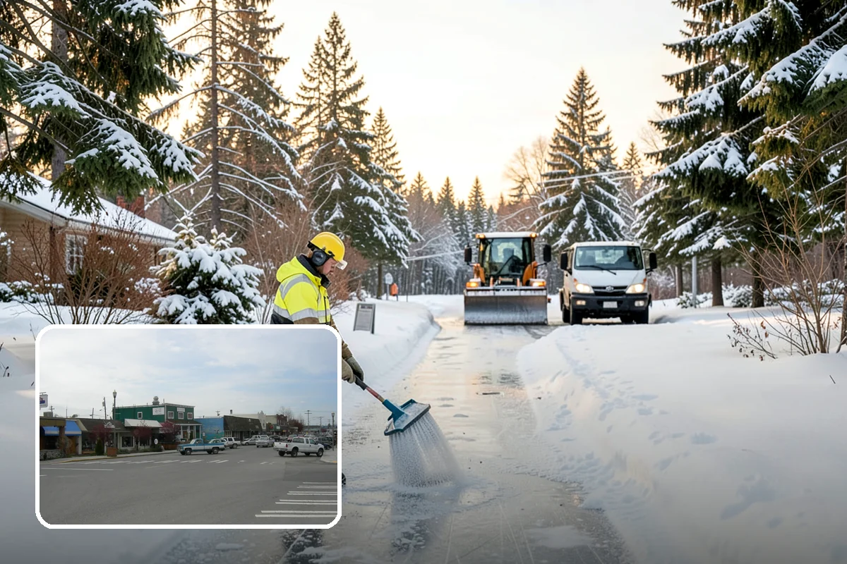 Hospital Snow Removal in Stanwood, Snohomish County, WA - Ambulance bays and ER entrances cleared first