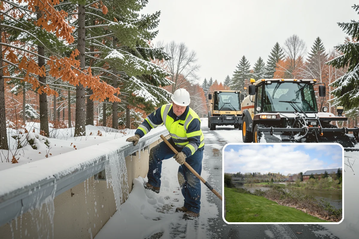 Hospital Snow Removal in Tukwila, King County, WA - Ambulance bays and ER entrances cleared first