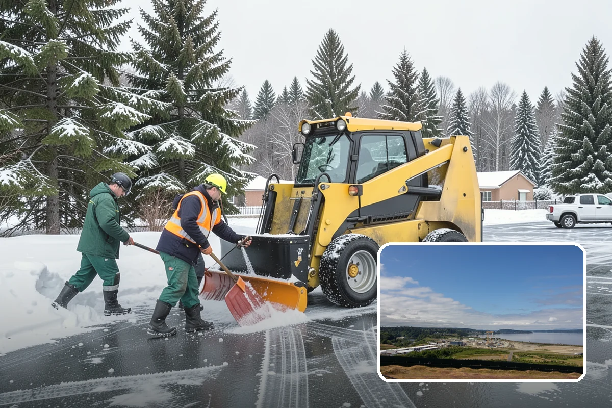 Hospital Snow Removal in University Place, Pierce County, WA - Ambulance bays and ER entrances cleared first