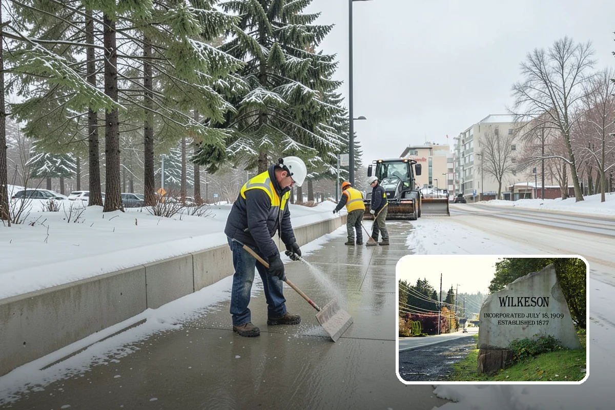 Hospital Snow Removal in Wilkeson, Pierce County, WA - Ambulance bays and ER entrances cleared first