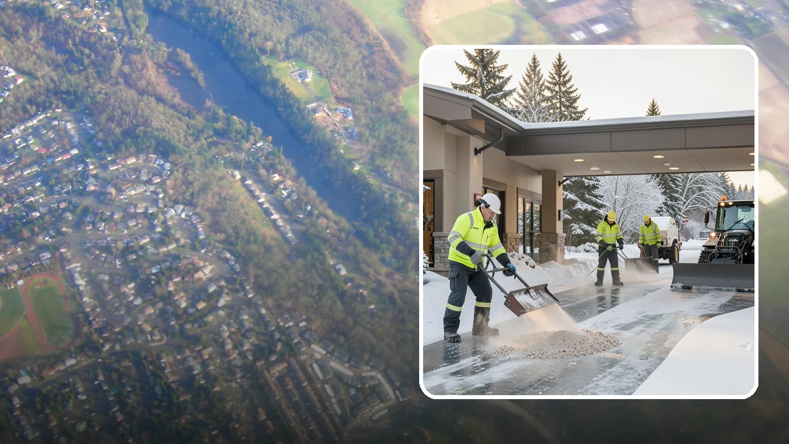 Hotel Deicing in Algona, King County, WA - Deicing for hotels that keeps porte-cocheres, guest entrances, and walkways pristine so arriving travelers step onto safe, dry...