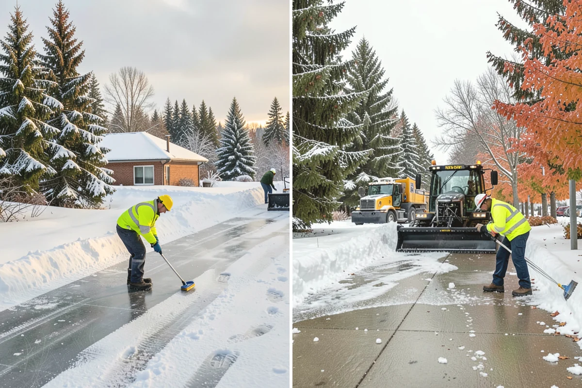 Hotel Deicing in Black Diamond, King County, WA - Review the arrival drive, entrances, and guest paths with staff