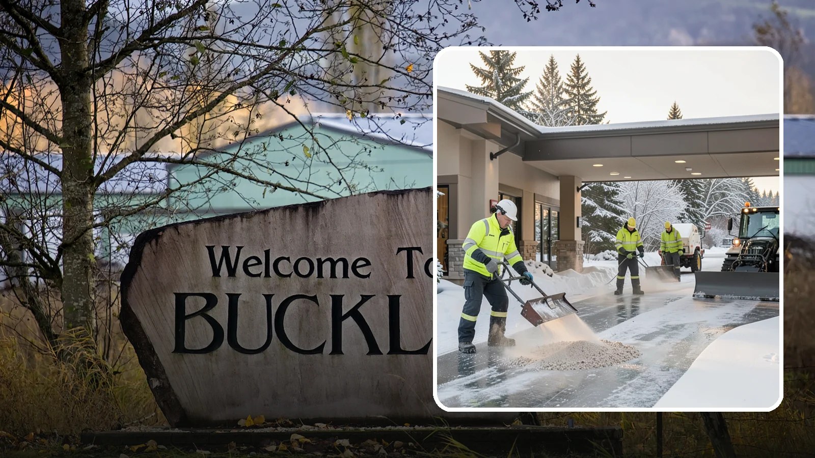 Hotel Deicing in Buckley, Pierce County, WA - Deicing for hotels that keeps porte-cocheres, guest entrances, and walkways pristine so arriving travelers step onto safe, dry...