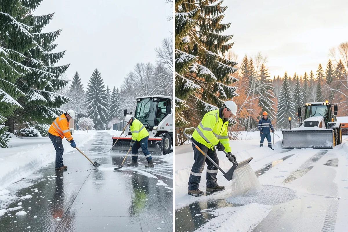 Hotel Deicing in Buckley, Pierce County, WA - Review the arrival drive, entrances, and guest paths with staff