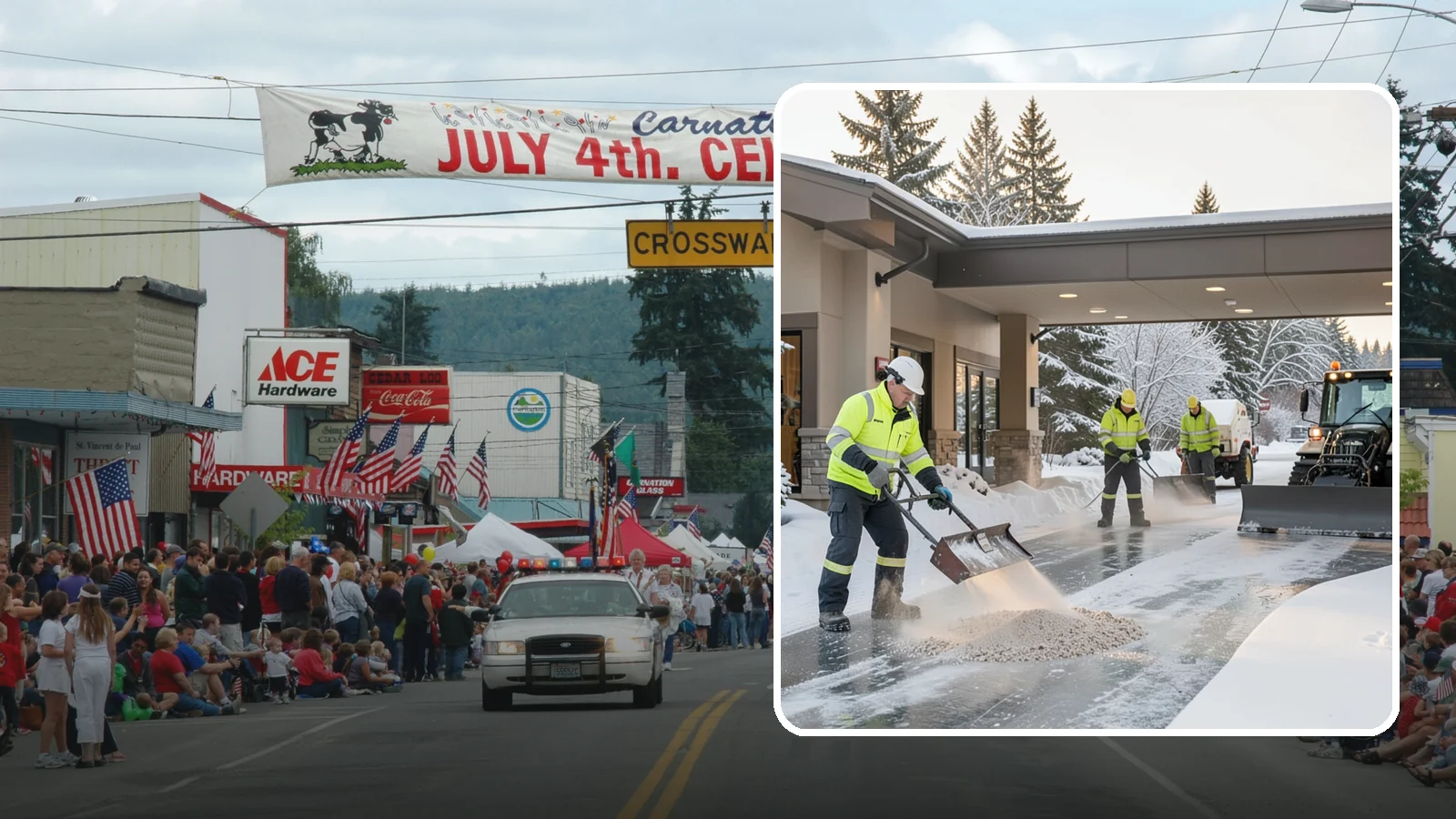 Hotel Deicing in Carnation, King County, WA - Deicing for hotels that keeps porte-cocheres, guest entrances, and walkways pristine so arriving travelers step onto safe, dry...
