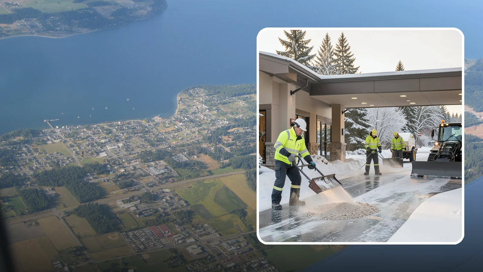 Hotel Deicing in Coupeville, Island County, WA - Deicing for hotels that keeps porte-cocheres, guest entrances, and walkways pristine so arriving travelers step onto safe, dry...