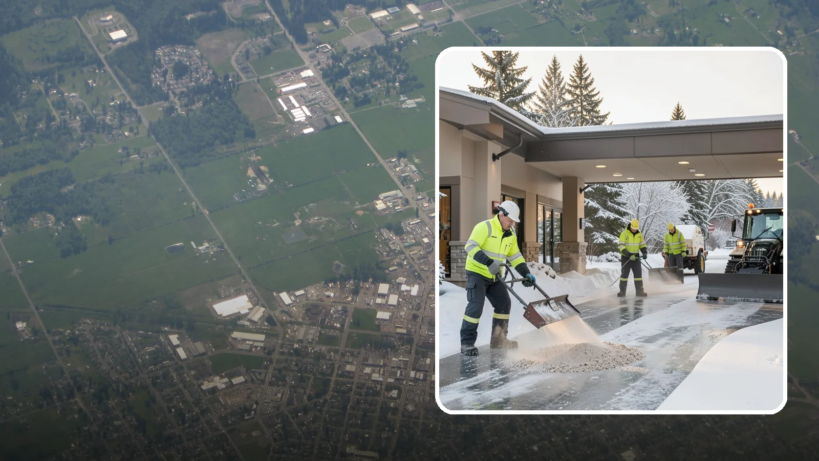 Hotel Deicing in Enumclaw, King County, WA - Deicing for hotels that keeps porte-cocheres, guest entrances, and walkways pristine so arriving travelers step onto safe, dry...