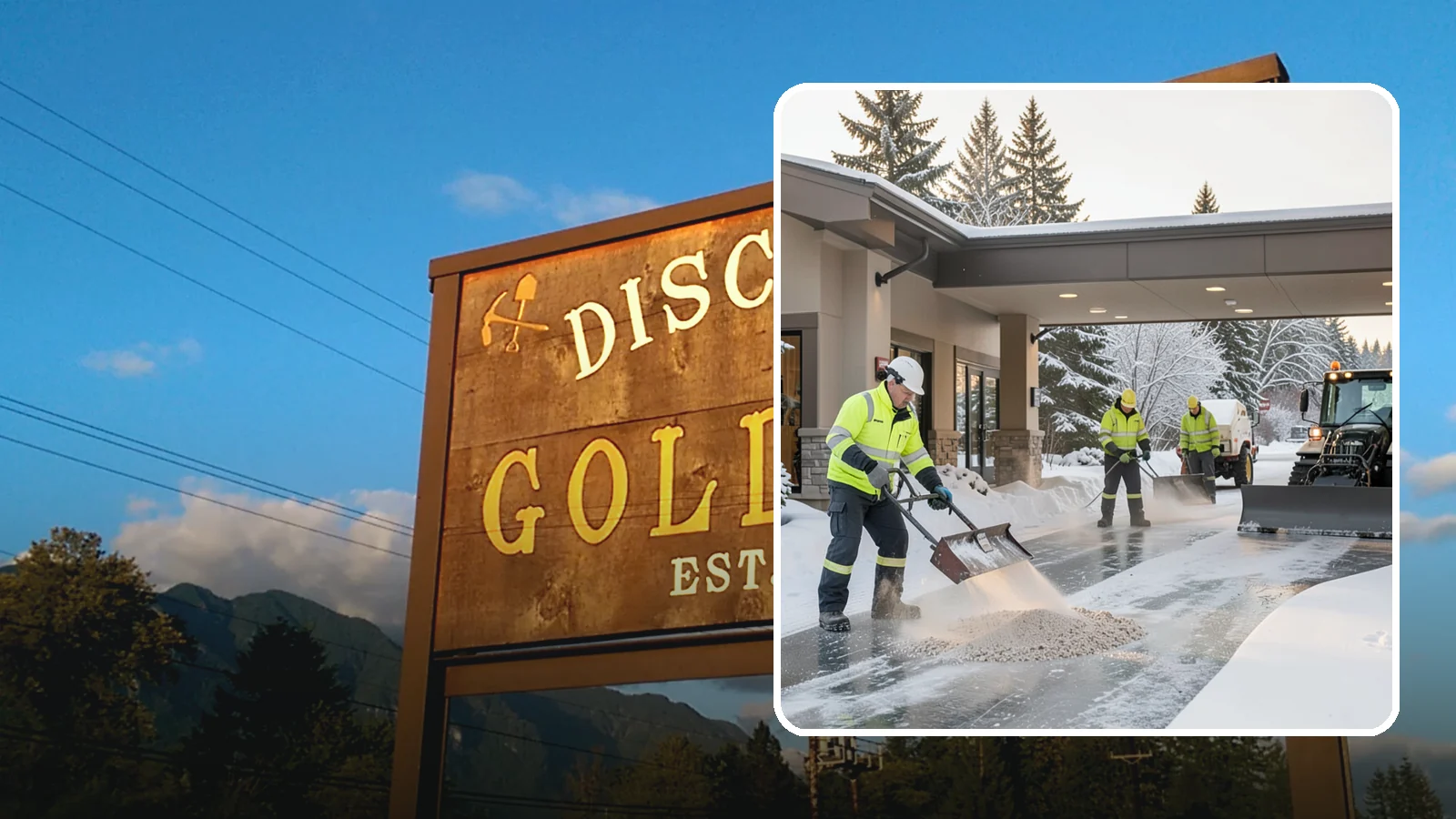 Hotel Deicing in Gold Bar, Snohomish County, WA - Deicing for hotels that keeps porte-cocheres, guest entrances, and walkways pristine so arriving travelers step onto safe, dry...