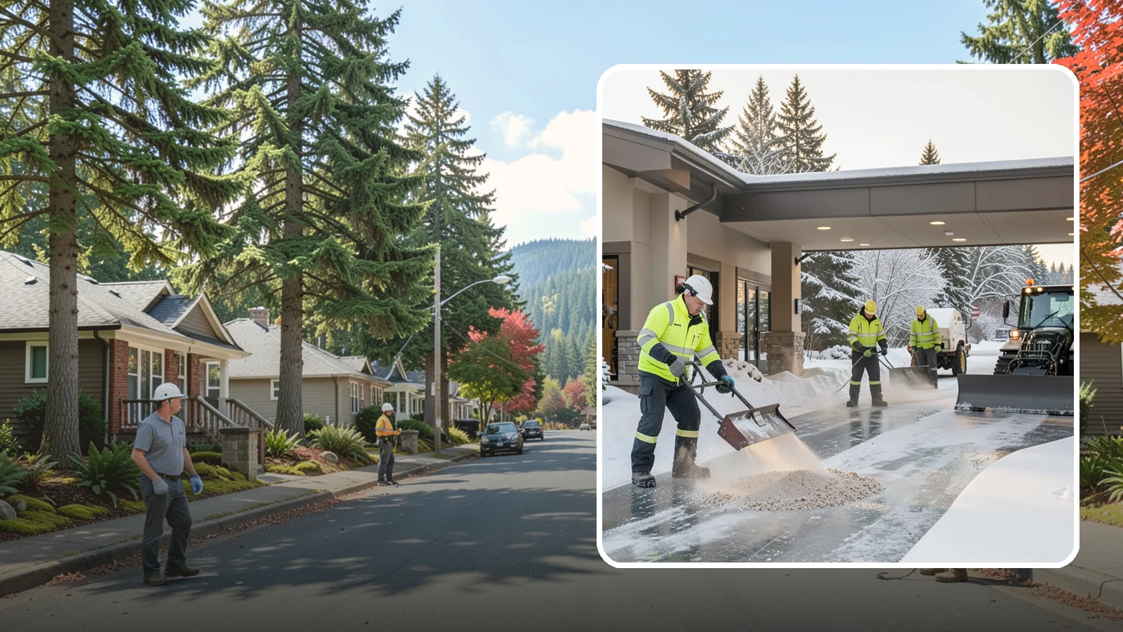 Hotel Deicing in Hunts Point, King County, WA - Deicing for hotels that keeps porte-cocheres, guest entrances, and walkways pristine so arriving travelers step onto safe, dry...