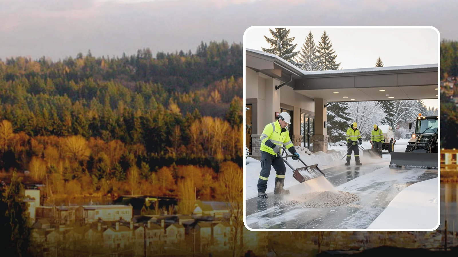 Hotel Deicing in Kenmore, King County, WA - Deicing for hotels that keeps porte-cocheres, guest entrances, and walkways pristine so arriving travelers step onto safe, dry...