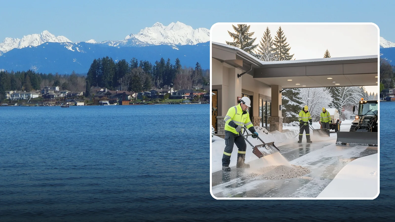 Hotel Deicing in Lake Stevens, Snohomish County, WA - Deicing for hotels that keeps porte-cocheres, guest entrances, and walkways pristine so arriving travelers step onto safe, dry...