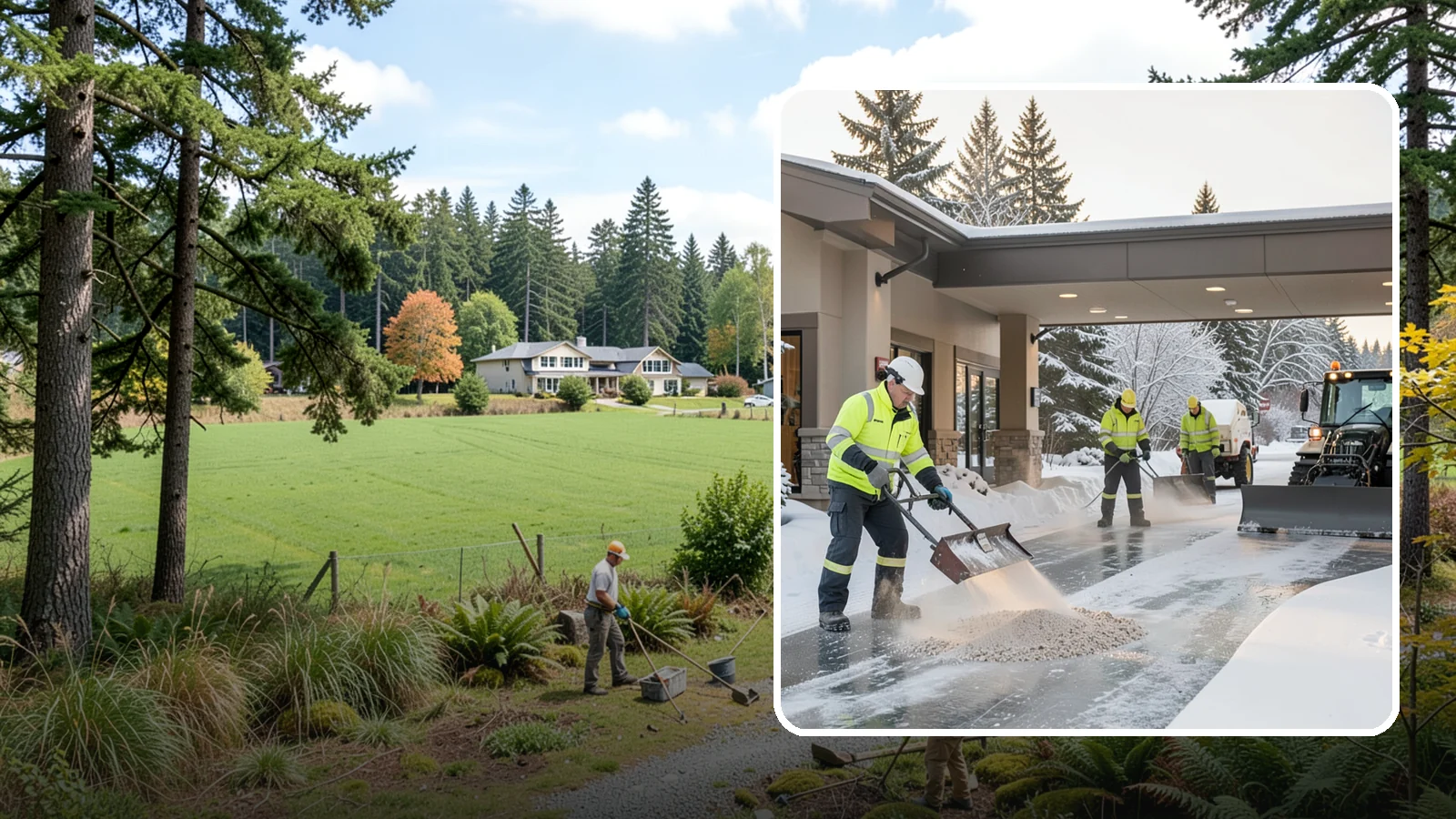 Hotel Deicing in Lyman, Skagit County, WA - Deicing for hotels that keeps porte-cocheres, guest entrances, and walkways pristine so arriving travelers step onto safe, dry...
