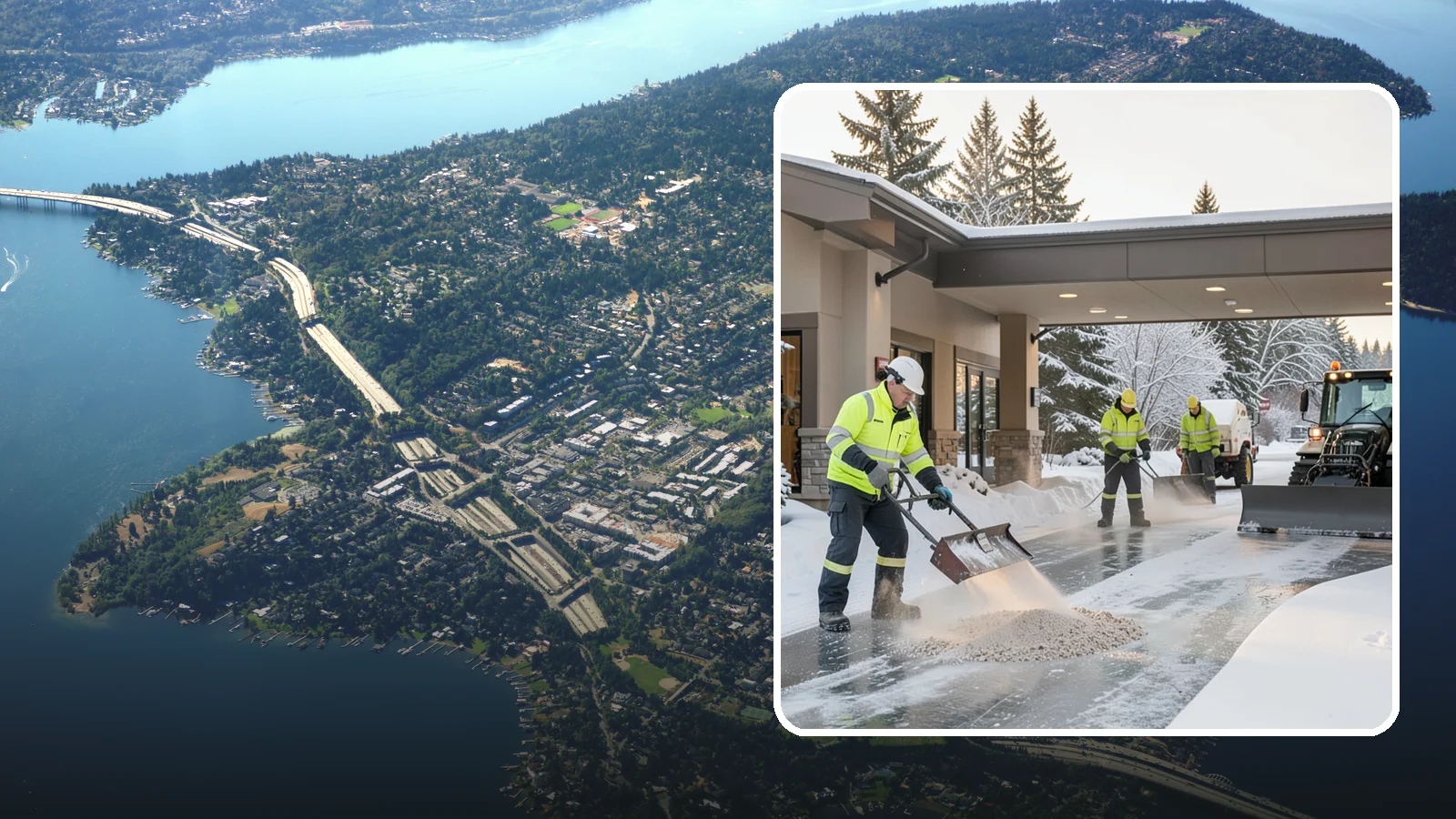 Hotel Deicing in Mercer Island, King County, WA - Deicing for hotels that keeps porte-cocheres, guest entrances, and walkways pristine so arriving travelers step onto safe, dry...