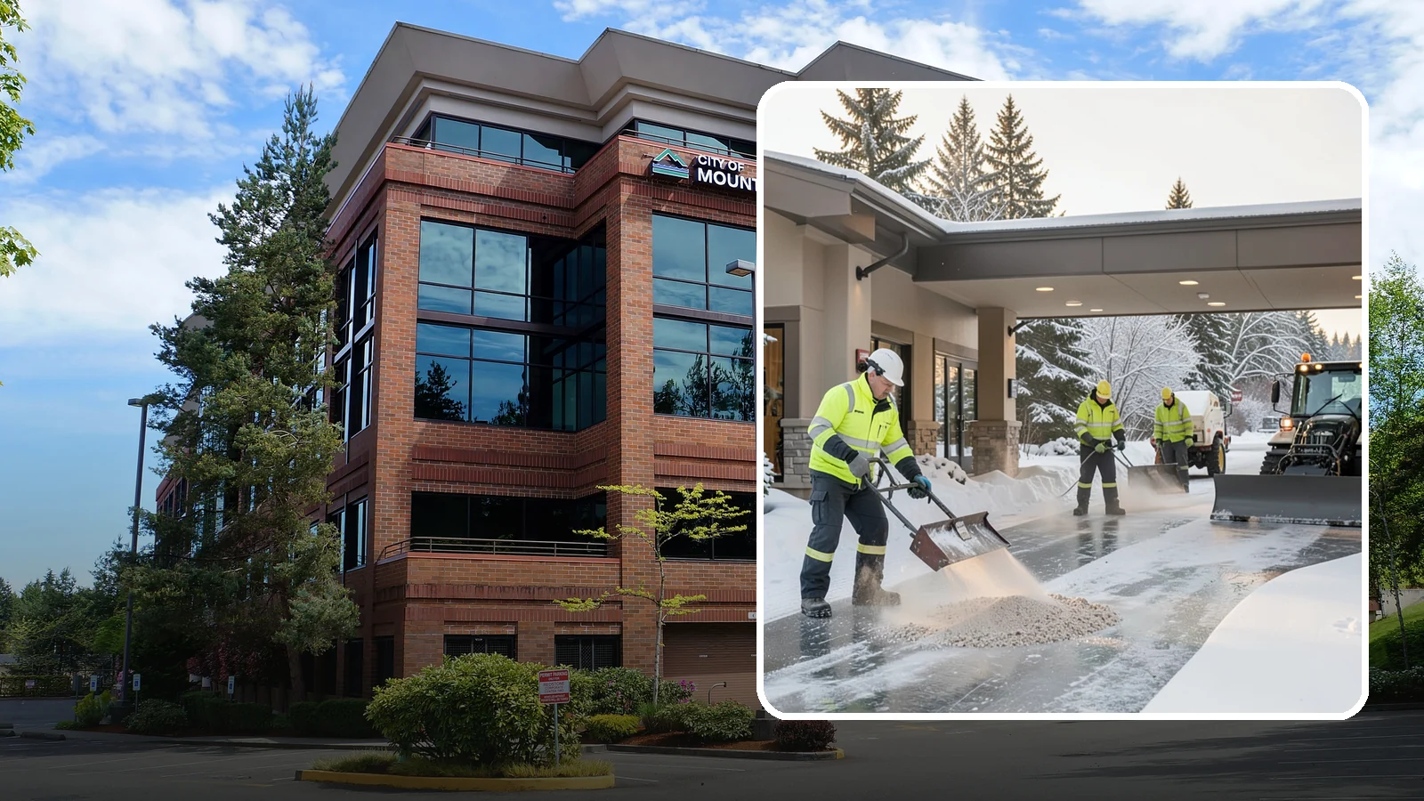 Hotel Deicing in Mountlake Terrace, Snohomish County, WA - Deicing for hotels that keeps porte-cocheres, guest entrances, and walkways pristine so arriving travelers step onto safe, dry...
