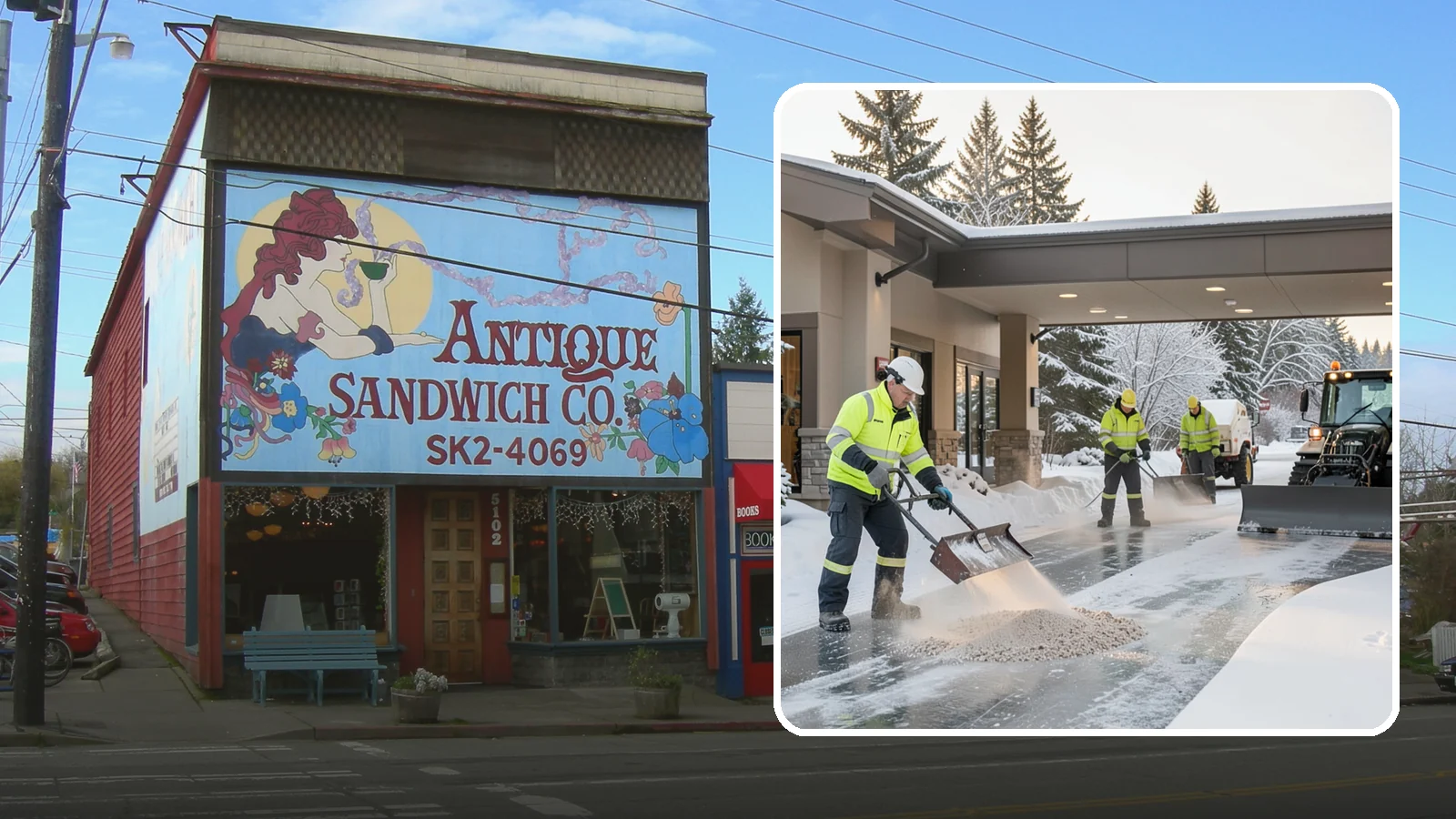 Hotel Deicing in Ruston, Pierce County, WA - Deicing for hotels that keeps porte-cocheres, guest entrances, and walkways pristine so arriving travelers step onto safe, dry...