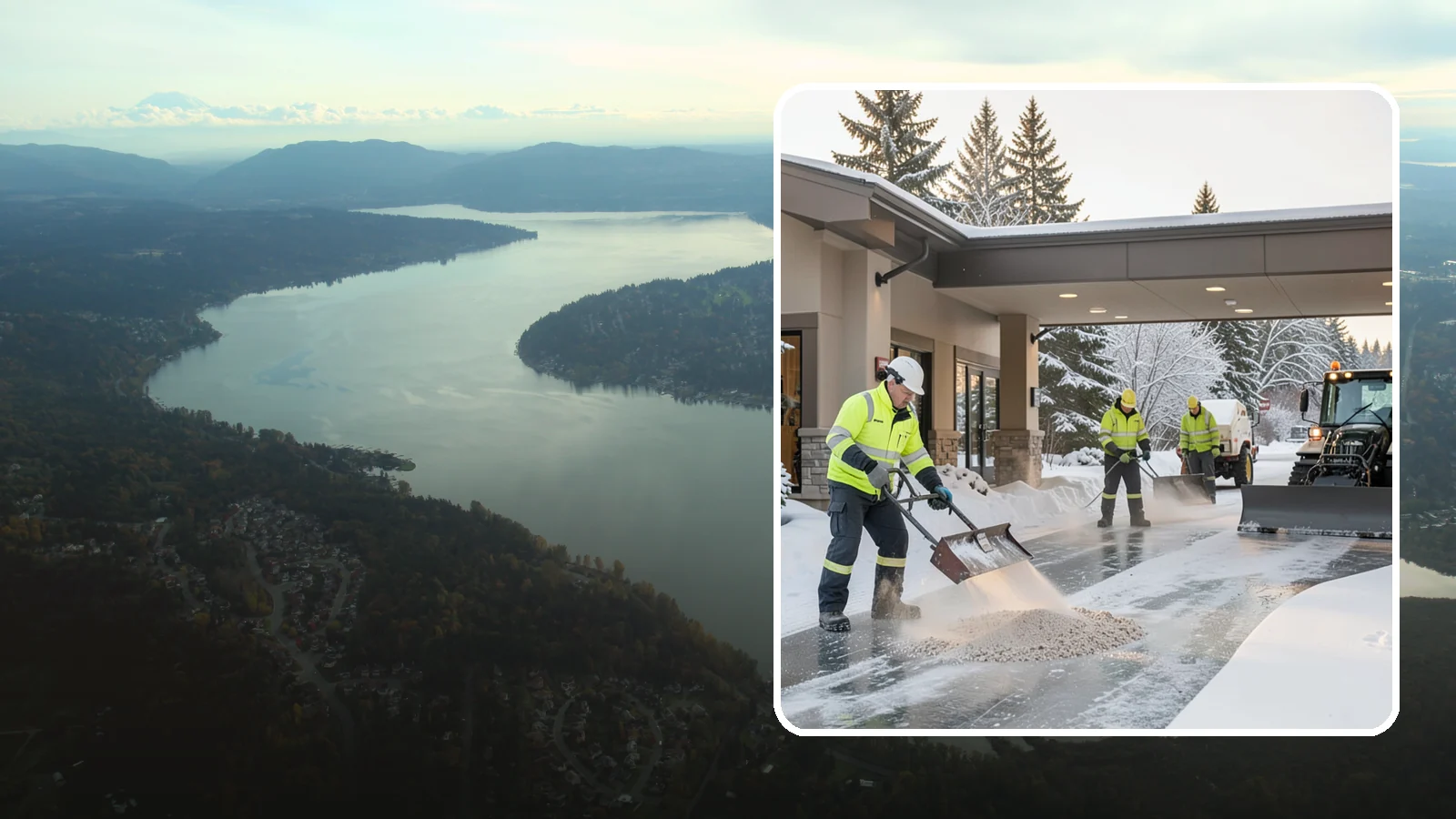 Hotel Deicing in Sammamish, King County, WA - Deicing for hotels that keeps porte-cocheres, guest entrances, and walkways pristine so arriving travelers step onto safe, dry...