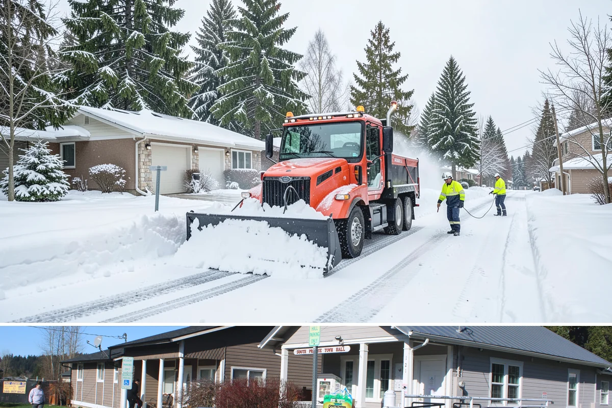 Hotel Deicing in South Prairie, Pierce County, WA - Coverage runs the full winter season, with continuous readiness during freezing-rain nights that coincide with guest arrivals and...