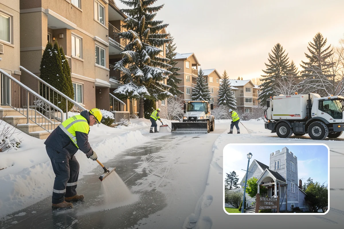 Hotel Deicing in Steilacoom, Pierce County, WA - Protects arriving and departing guests at every hour