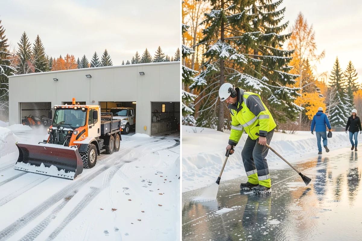 Hotel Deicing in Steilacoom, Pierce County, WA - Review the arrival drive, entrances, and guest paths with staff