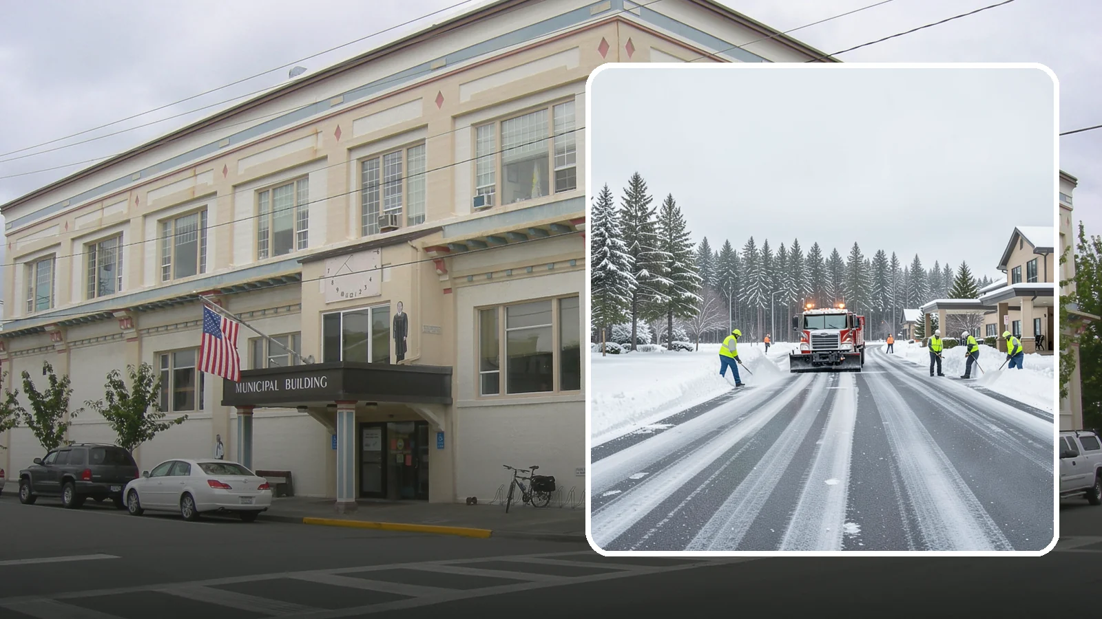 Hotel Parking Lot Snow Removal in Anacortes, Skagit County, WA - We clear hotel lots and entry drives around the clock so Western Washington guests arrive and depart smoothly in winter.
