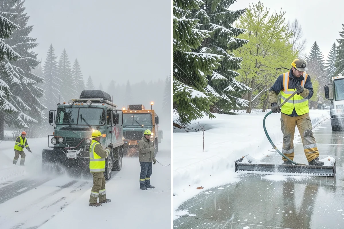 Hotel Parking Lot Snow Removal in Anacortes, Skagit County, WA - Prioritize the porte-cochere, entry drive, and guest parking with hotel staff