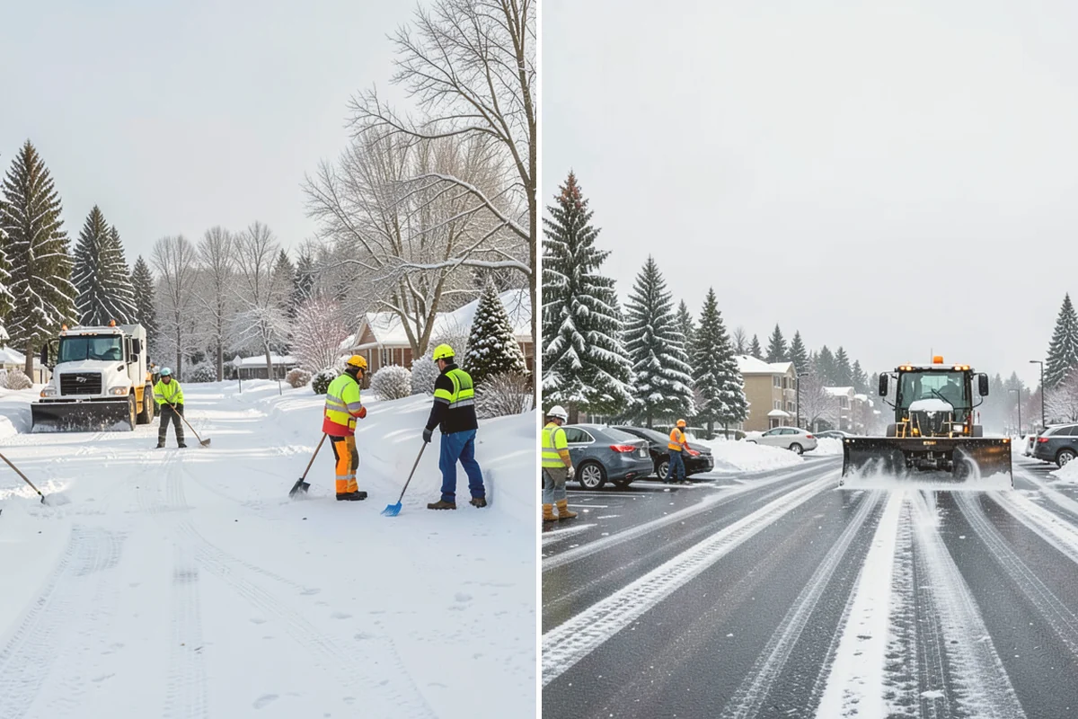 Hotel Parking Lot Snow Removal in Bellevue, King County, WA - Prioritize the porte-cochere, entry drive, and guest parking with hotel staff