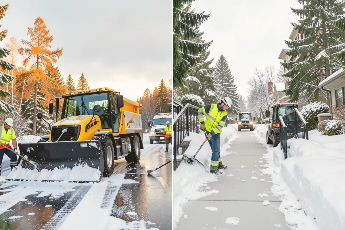 Hotel Parking Lot Snow Removal in Bothell, King County, WA - Prioritize the porte-cochere, entry drive, and guest parking with hotel staff