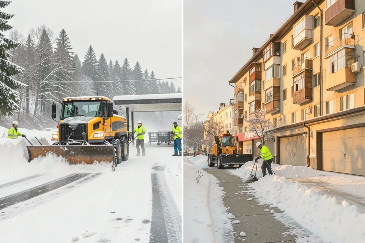 Hotel Parking Lot Snow Removal in Brier, Snohomish County, WA - Prioritize the porte-cochere, entry drive, and guest parking with hotel staff