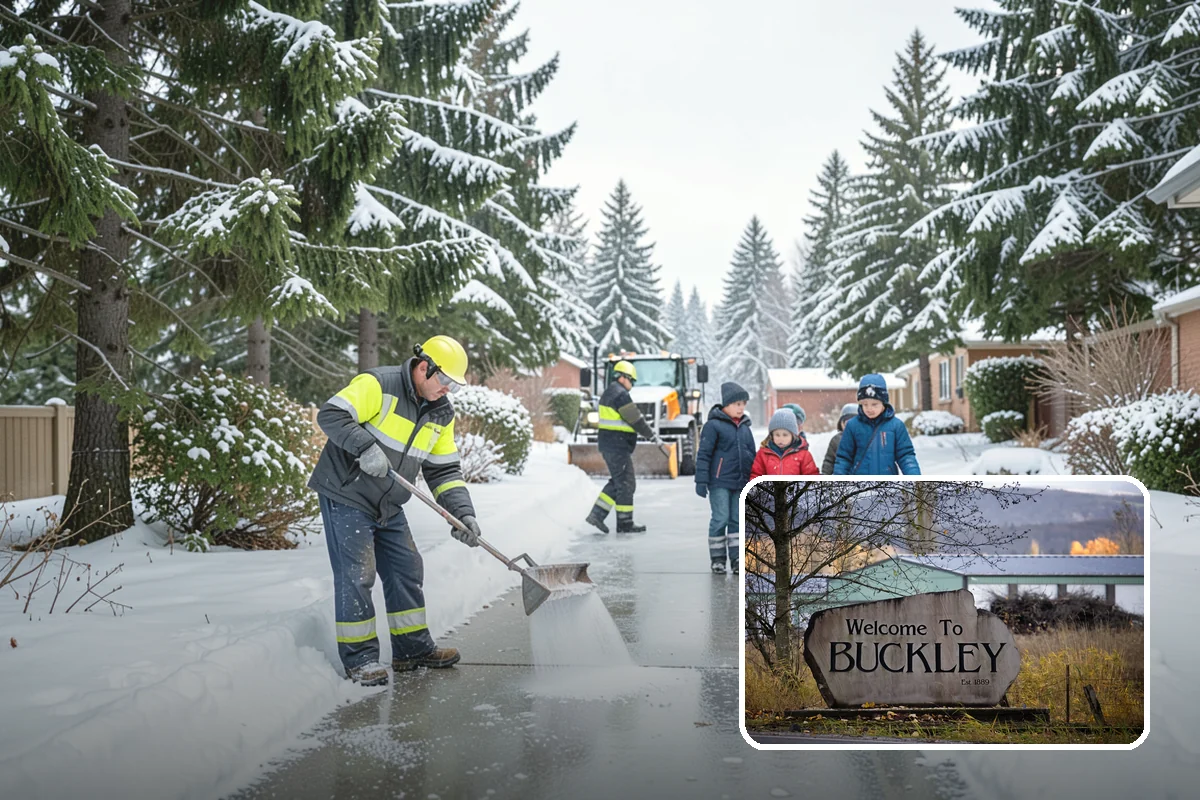 Hotel Parking Lot Snow Removal in Buckley, Pierce County, WA - Guests arrive and depart smoothly at any hour of the storm