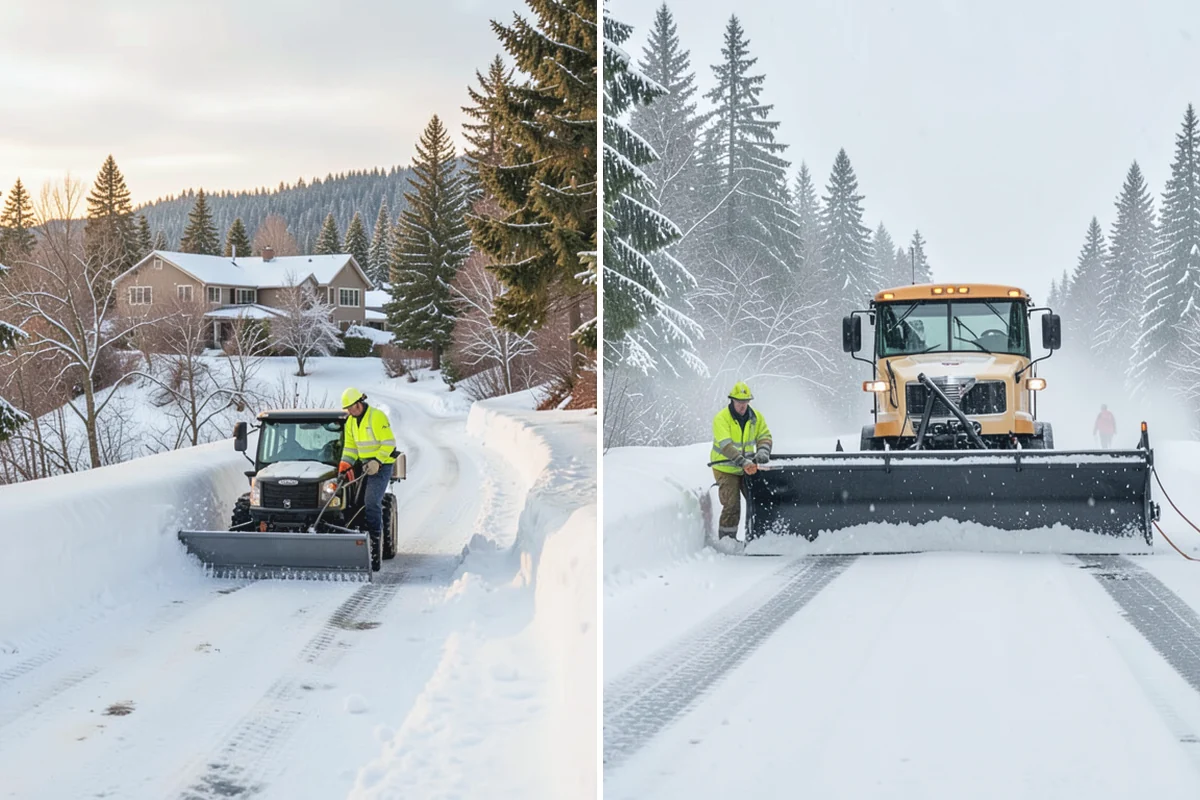 Hotel Parking Lot Snow Removal in Buckley, Pierce County, WA - Prioritize the porte-cochere, entry drive, and guest parking with hotel staff