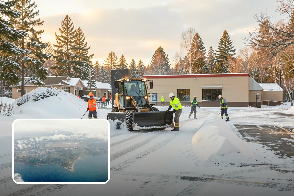 Hotel Parking Lot Snow Removal in Burien, King County, WA - Guests arrive and depart smoothly at any hour of the storm