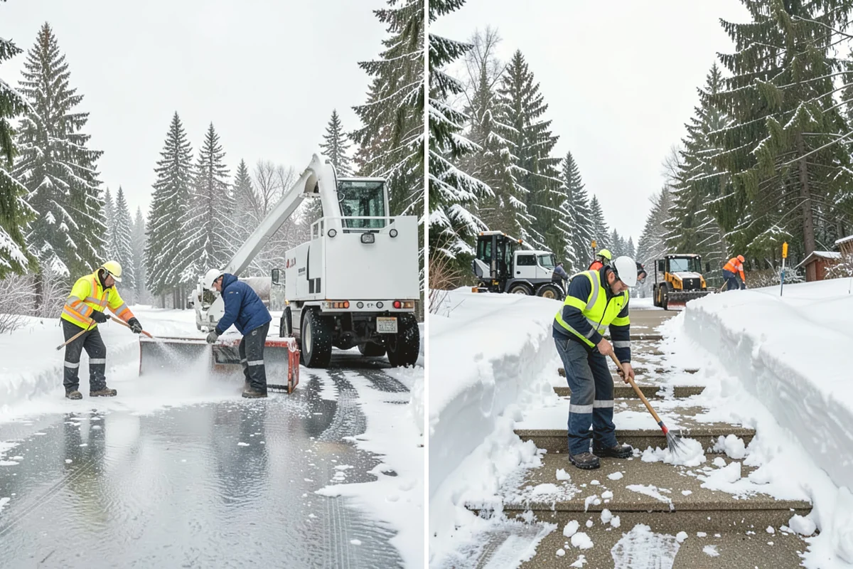 Hotel Parking Lot Snow Removal in Burien, King County, WA - Prioritize the porte-cochere, entry drive, and guest parking with hotel staff