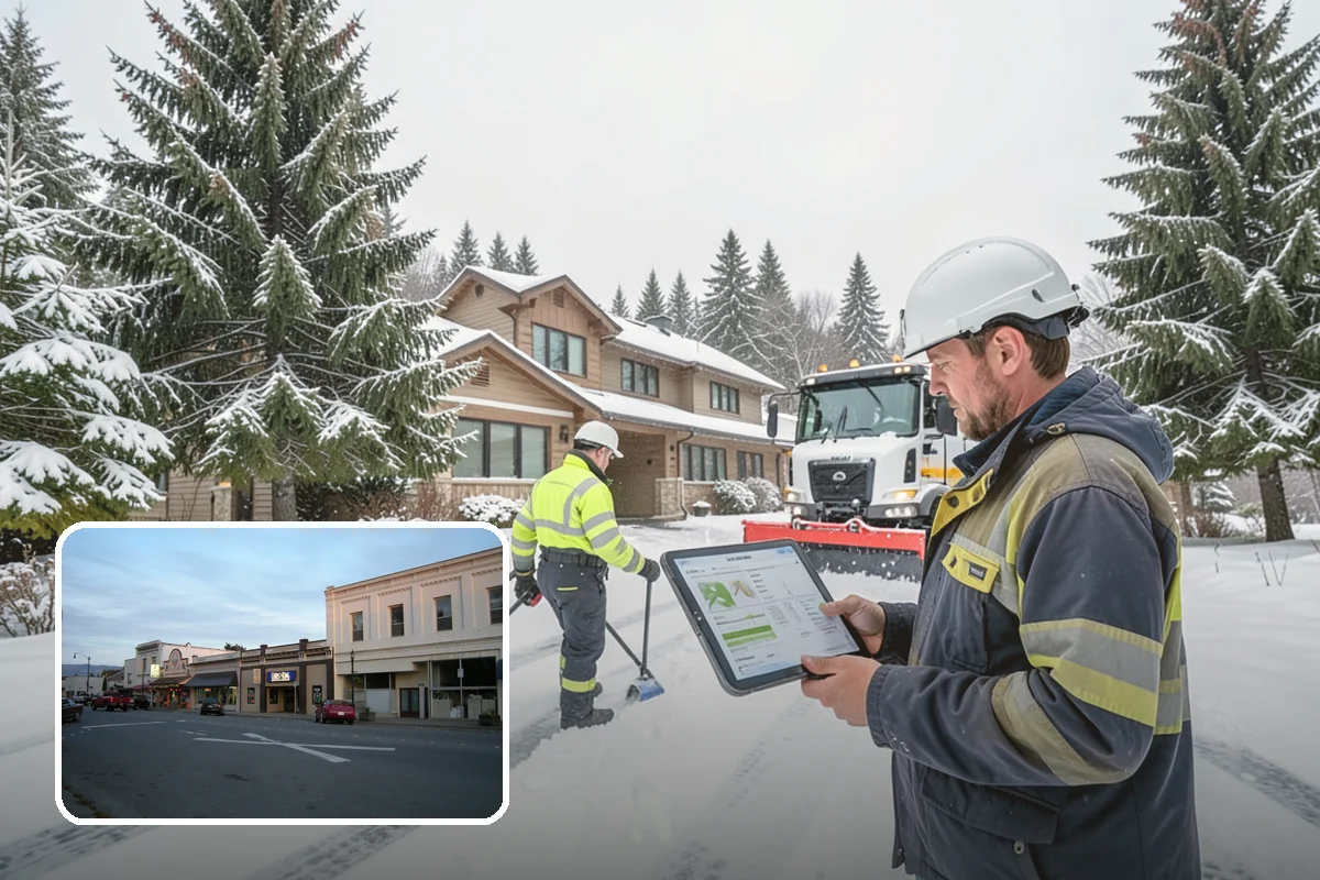Hotel Parking Lot Snow Removal in Burlington, Skagit County, WA - Guests arrive and depart smoothly at any hour of the storm