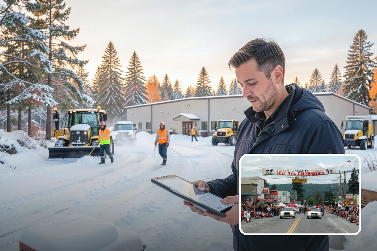 Hotel Parking Lot Snow Removal in Carnation, King County, WA - Guests arrive and depart smoothly at any hour of the storm