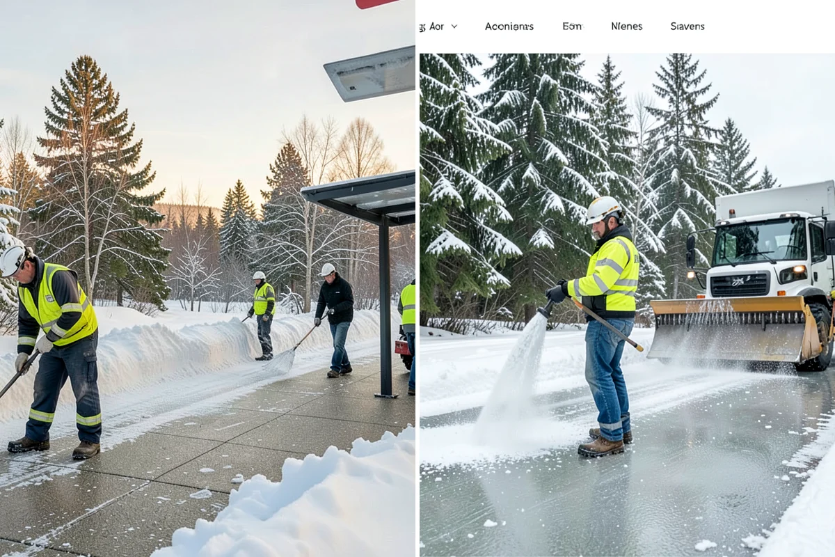 Hotel Parking Lot Snow Removal in Clyde Hill, King County, WA - Prioritize the porte-cochere, entry drive, and guest parking with hotel staff