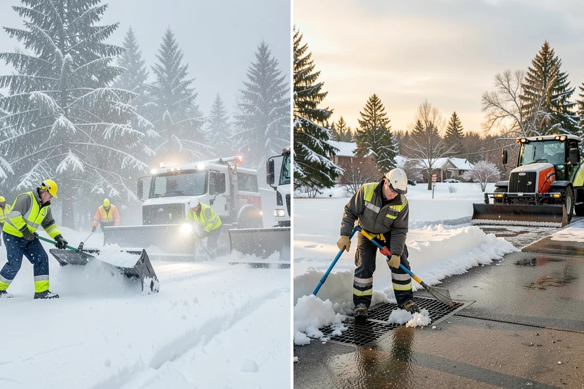 Hotel Parking Lot Snow Removal in Enumclaw, King County, WA - Prioritize the porte-cochere, entry drive, and guest parking with hotel staff